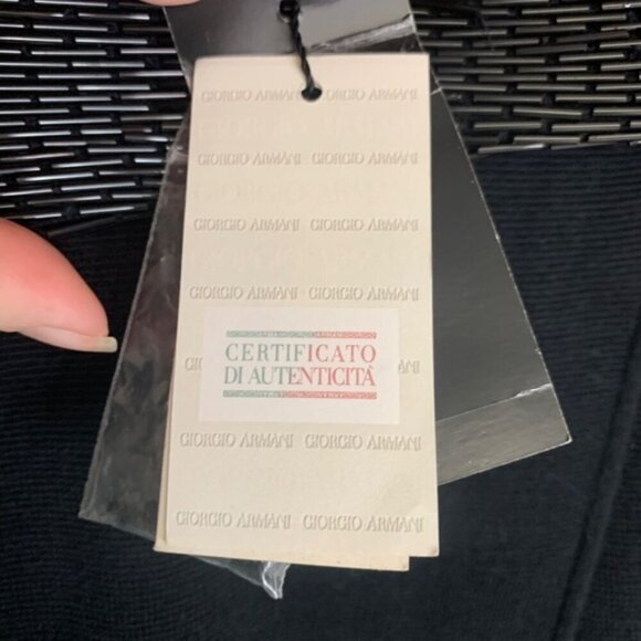 Emporio Armani Beaded Wool Blend Blazer Jacket Black 44 - Picture 10 of 16